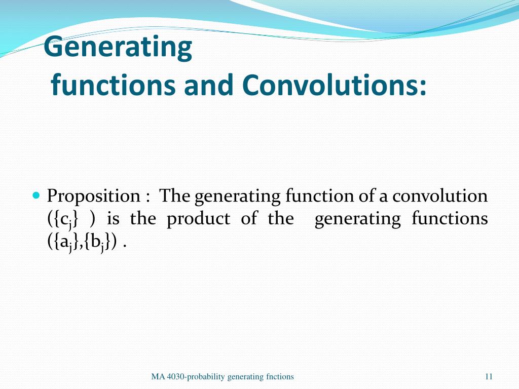 PPT Generating functions PowerPoint Presentation, free download ID