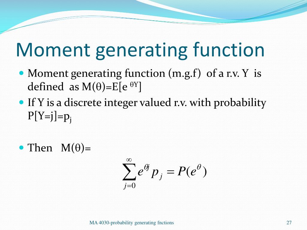 PPT Generating functions PowerPoint Presentation, free download ID