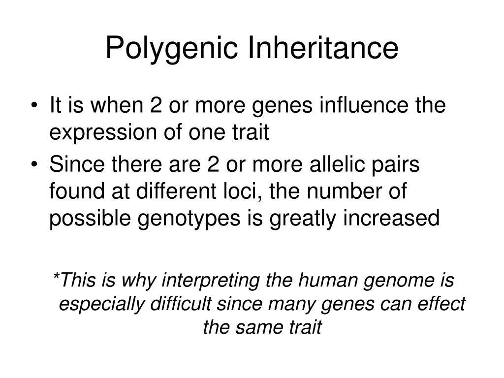 PPT Linked Genes and Polygenic Inheritance PowerPoint Presentation