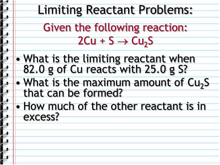 PPT Limiting Reagents and Percent Yield PowerPoint Presentation ID
