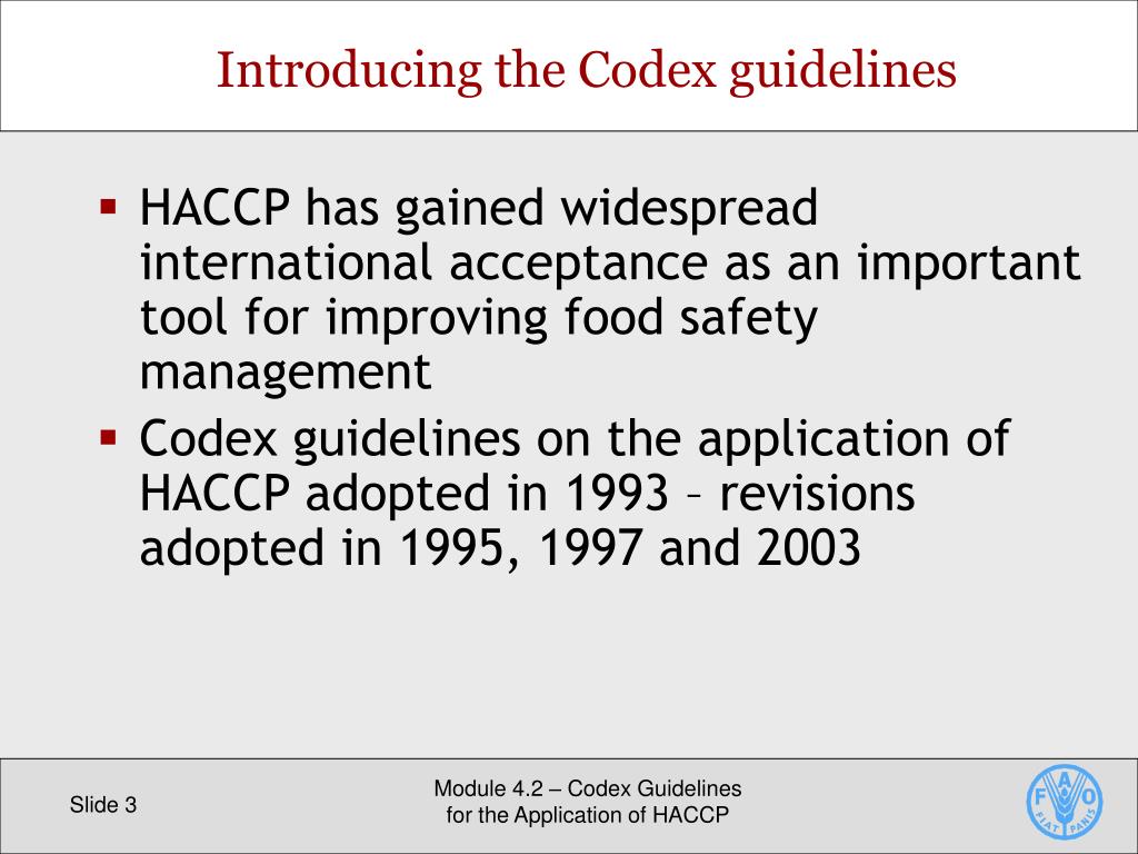 PPT Codex Guidelines for the Application of HACCP PowerPoint