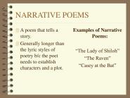 Which Is An Example Of Narrative Poetry HISTORY KPQ