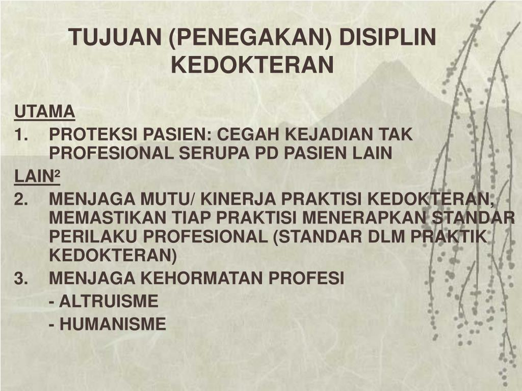 PPT UNDANGUNDANG NOMOR 29 TAHUN 2004 TENTANG PRAKTIK KEDOKTERAN PowerPoint Presentation ID