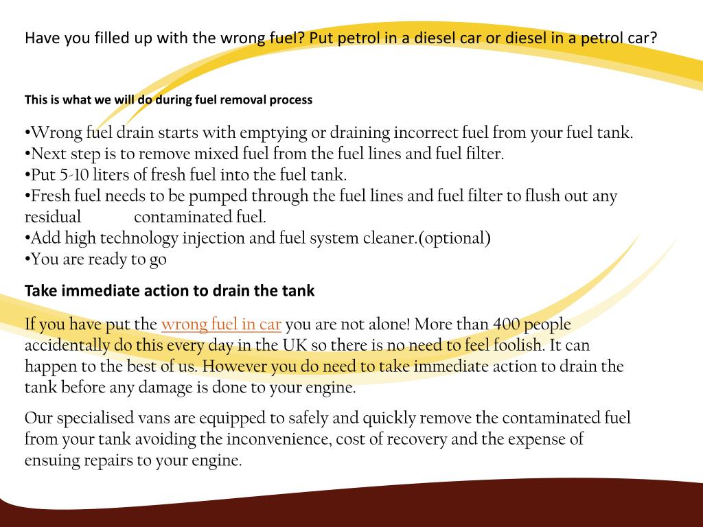PPT Wrong Fuel Recovery PowerPoint Presentation, free download ID