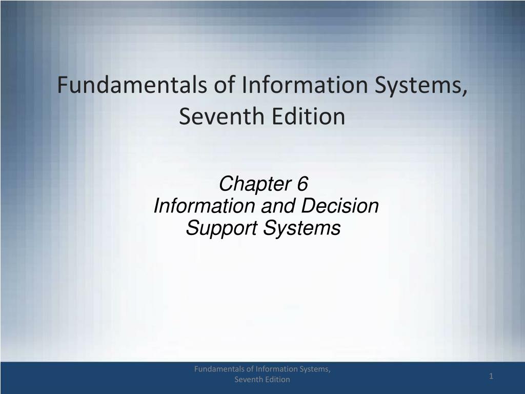 PPT Fundamentals of Information Systems, Seventh Edition PowerPoint