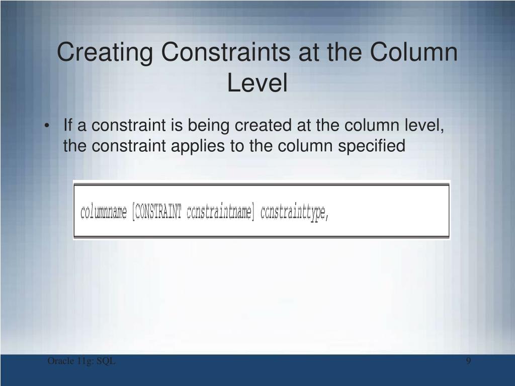 PPT Oracle 11g SQL PowerPoint Presentation, free download ID4156990