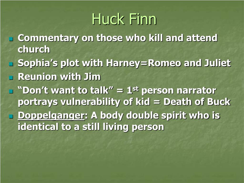 PPT Huck Finn PowerPoint Presentation, free download ID4157007