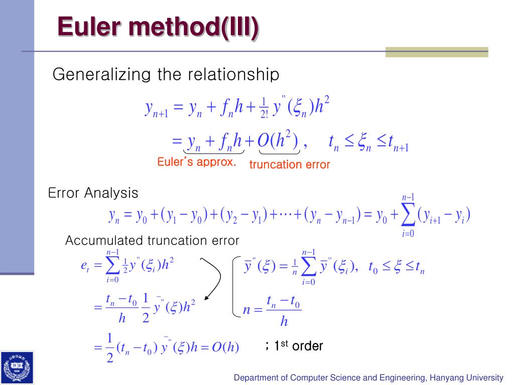 PPT Numerical Analysis Differential Equation PowerPoint