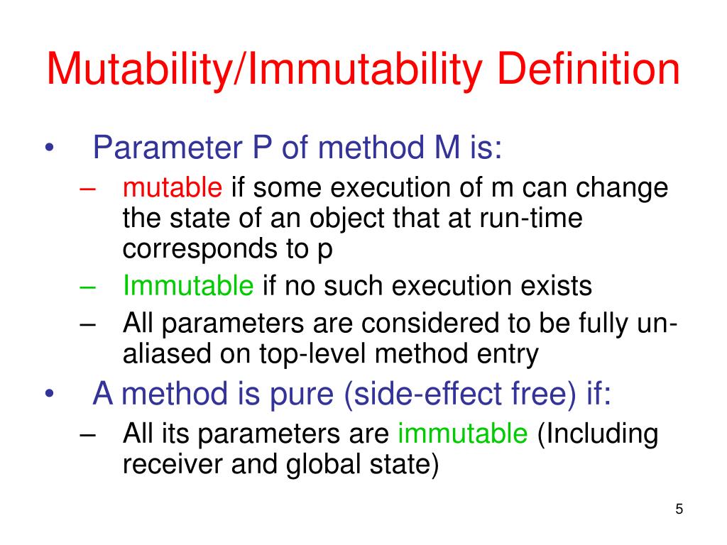 PPT Combined Static and Dynamic Mutability Analysis PowerPoint