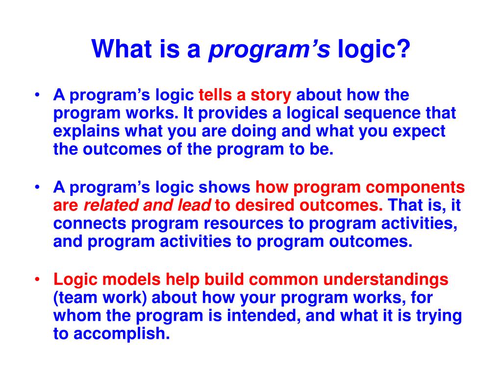 PPT Basic Program Logic PowerPoint Presentation, free download ID