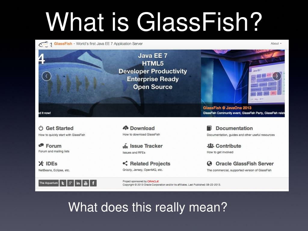 PPT Lessons Learned from using GlassFish and NetBeans BOF2764