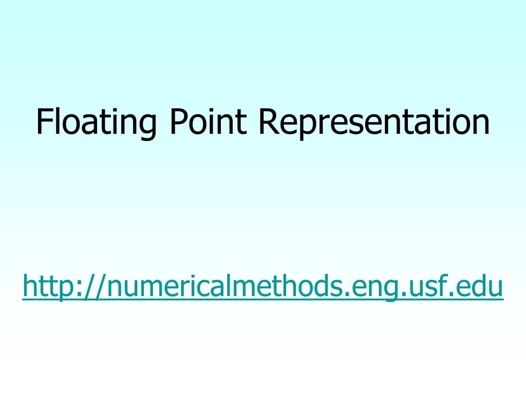 PPT Floating Point Representation PowerPoint Presentation, free