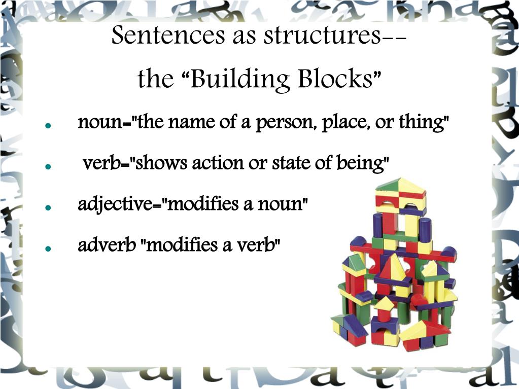 PPT Generative Sentence Building I PowerPoint Presentation, free