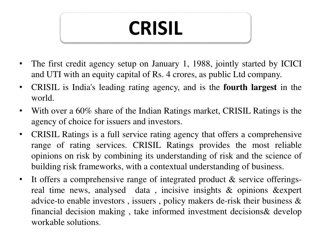 PPT CREDIT RATING & CREDIT RATING AGENCIES PowerPoint