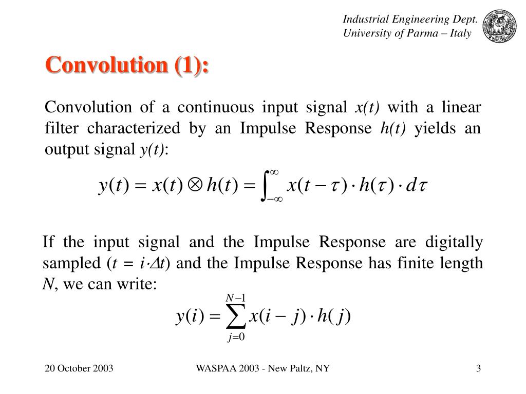 PPT Implementation of real time partitioned convolution on a DSP