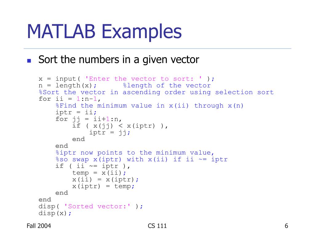 PPT MATLAB Examples PowerPoint Presentation, free download ID4166142