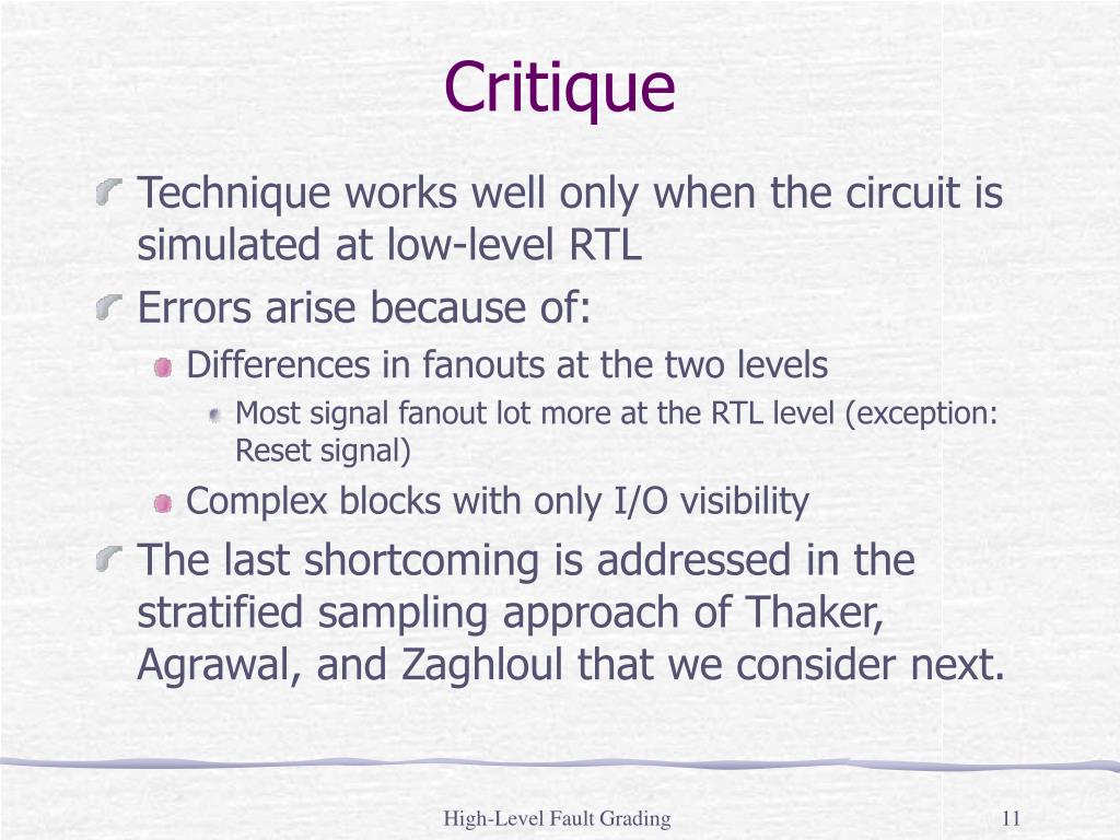 PPT HighLevel Fault Grading PowerPoint Presentation, free download