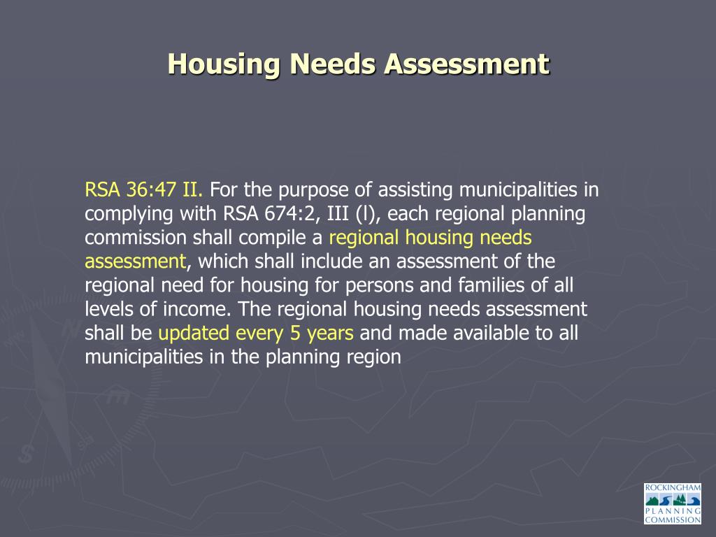 PPT Regional Housing Needs Assessment and Fair Share Analysis