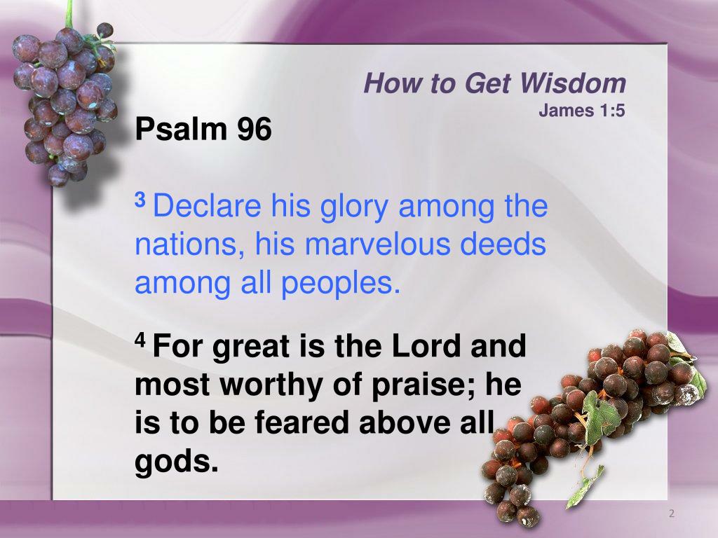 PPT How to Get Wisdom James 15 PowerPoint Presentation, free