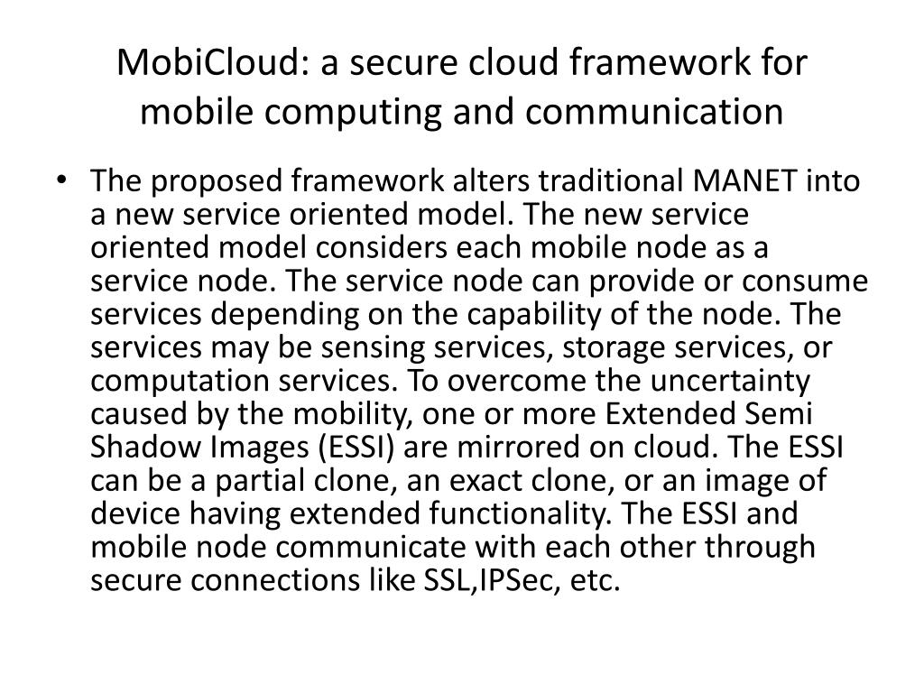 PPT secure mobile cloud PowerPoint Presentation, free download ID