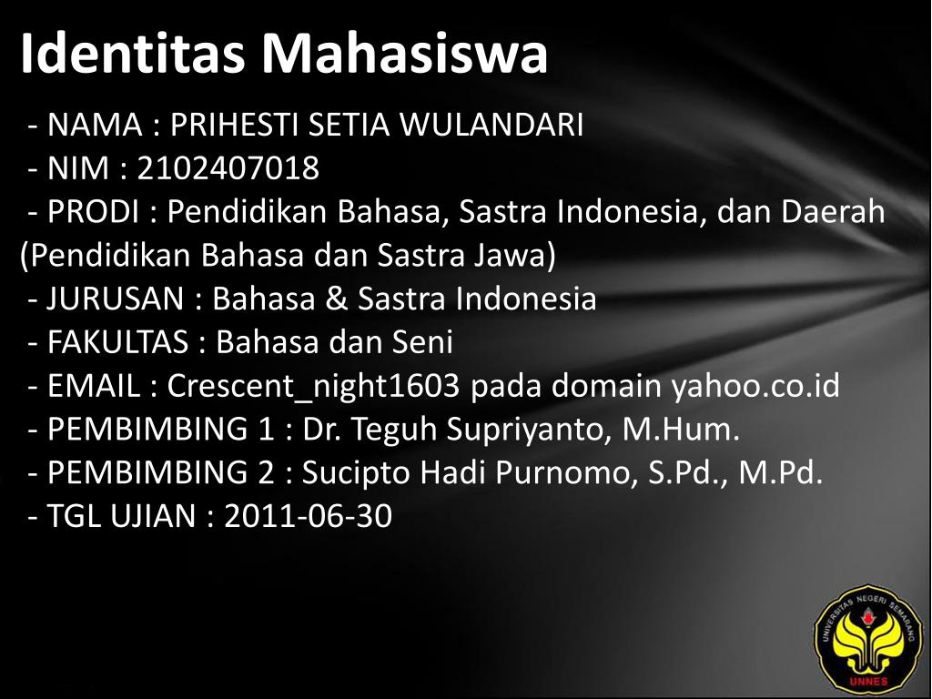 PPT PRIHESTI SETIA WULANDARI, 2102407018 Lelewaning Basa
