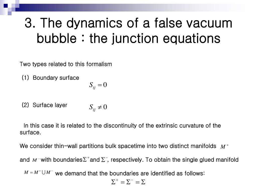 PPT The false vacuum bubble formation and evolution PowerPoint