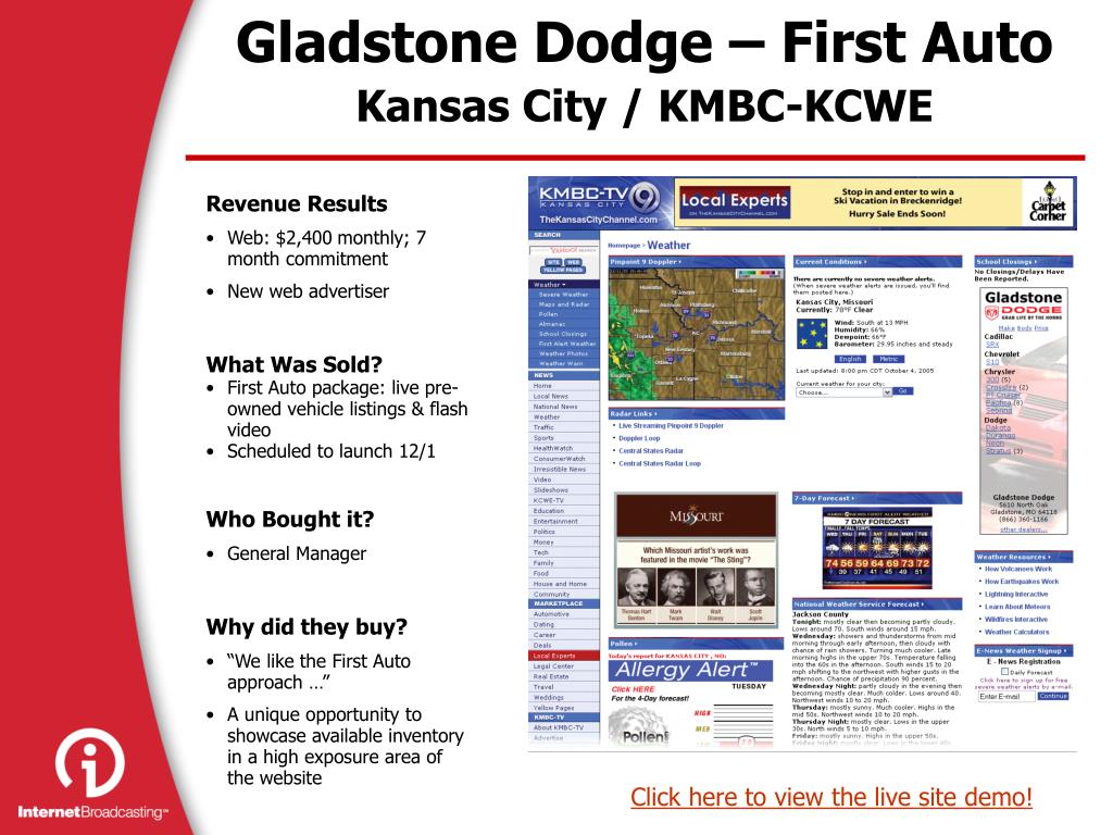 PPT Gladstone Dodge First Auto Kansas City / KMBCKCWE PowerPoint