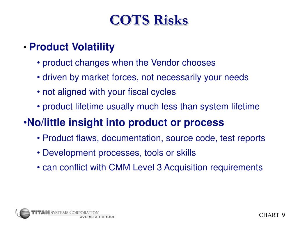 PPT COTS Based Systems Benefits, Potential Risks and Mitigation