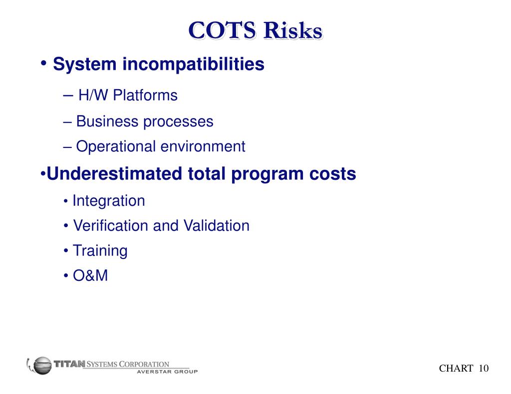 PPT COTS Based Systems Benefits, Potential Risks and Mitigation