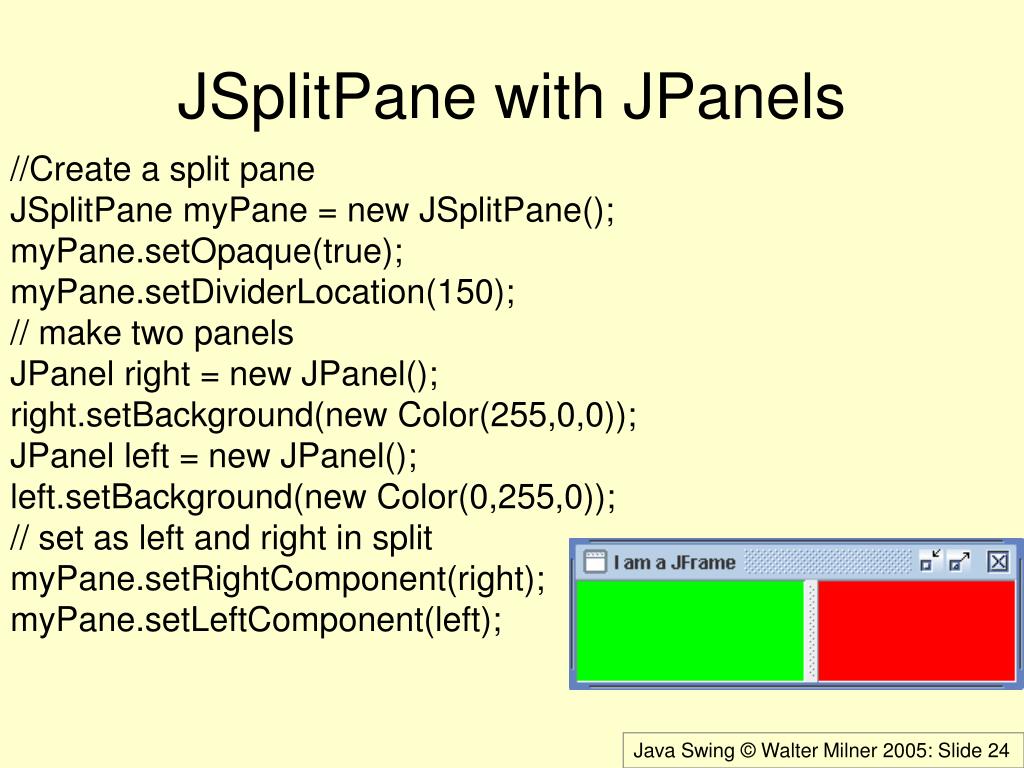 PPT Java Swing PowerPoint Presentation, free download ID4184623