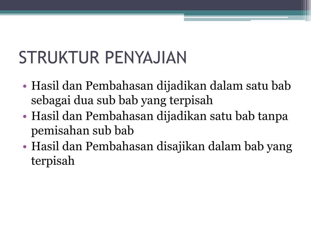 PPT PENYAJIAN HASIL DAN PEMBAHASAN PowerPoint Presentation, free