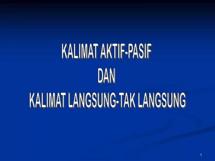 Kalimat Aktif Dan Pasif Sumber Pengetahuan