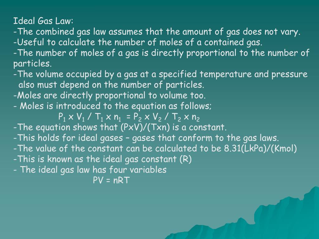 PPT CHAPTER 14 THE BEHAVIOR OF GASES 14.1 Properties of gases 14.2