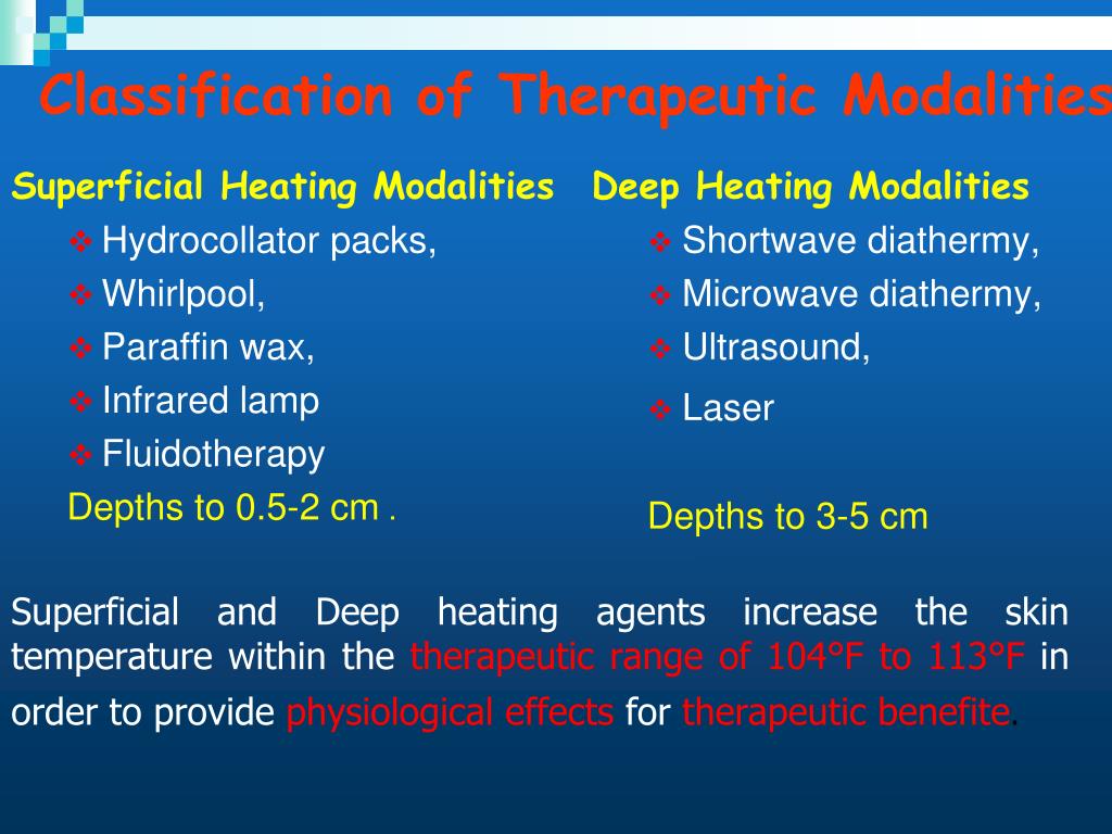 PPT Therapeutic Heating Modalities PowerPoint Presentation, free