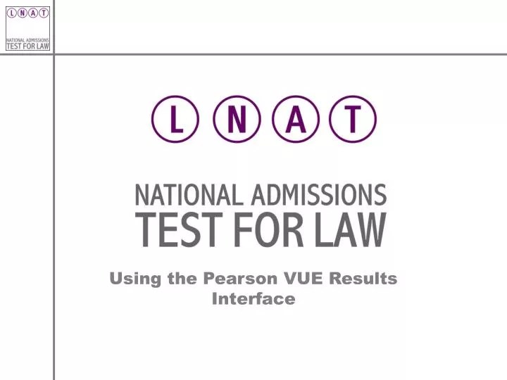 PPT Using the Pearson VUE Results Interface PowerPoint Presentation, free download ID4204964