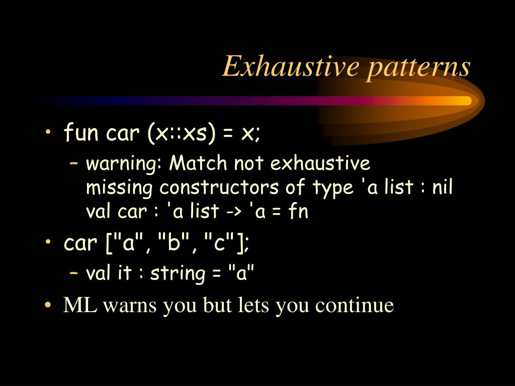 PPT Patterns in ML functions PowerPoint Presentation, free download