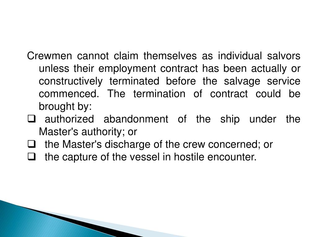 PPT Concept of salvage under Maritime Law PowerPoint Presentation