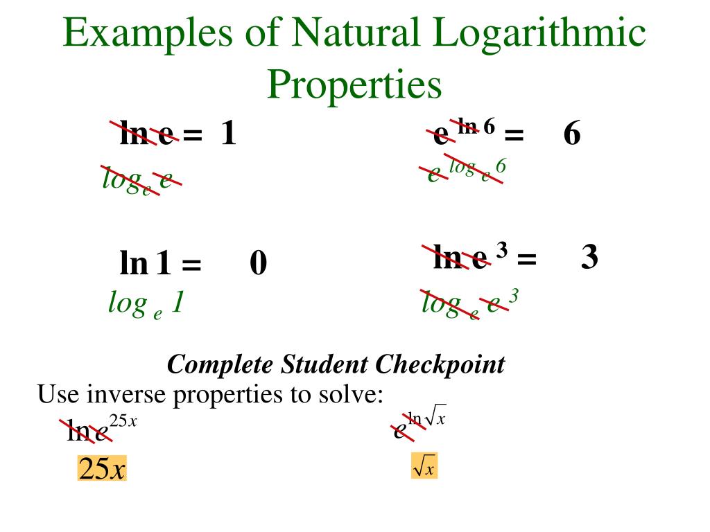 PPT Definition of a Logarithmic Function PowerPoint Presentation