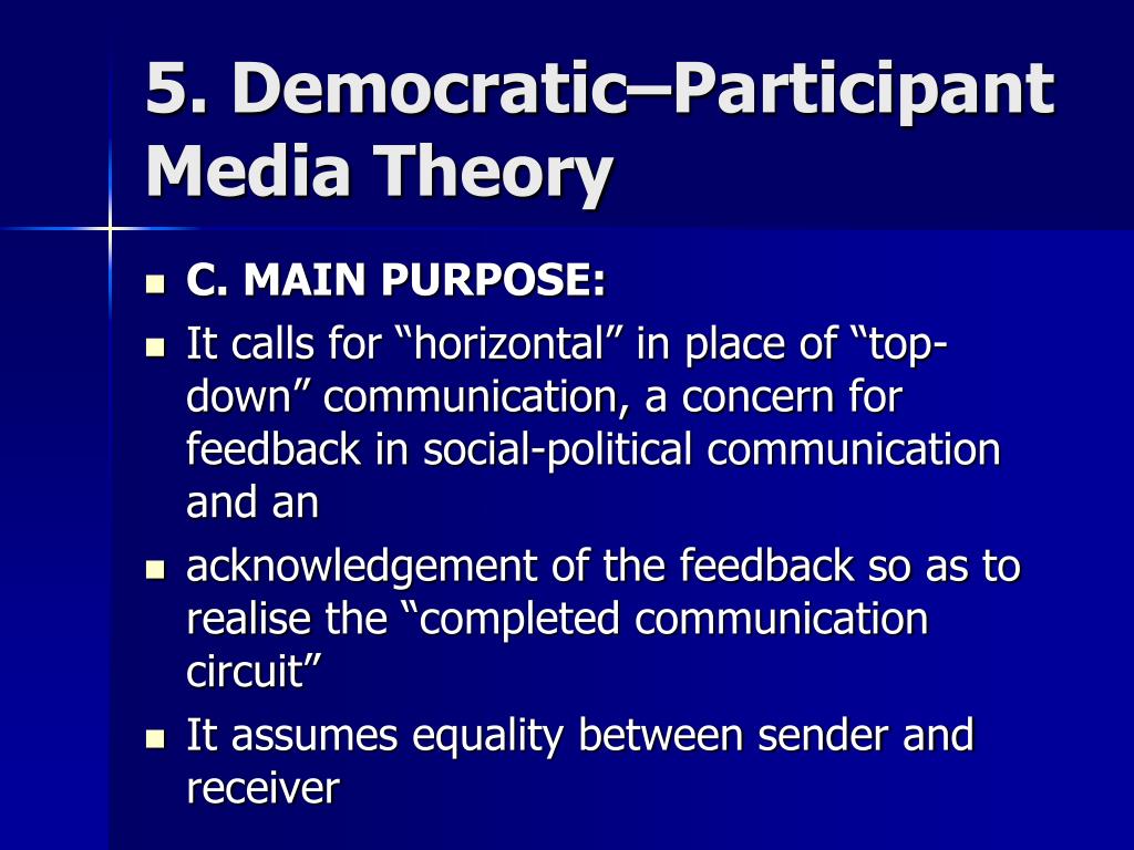 PPT Normative Theories of Mass Communication PowerPoint Presentation