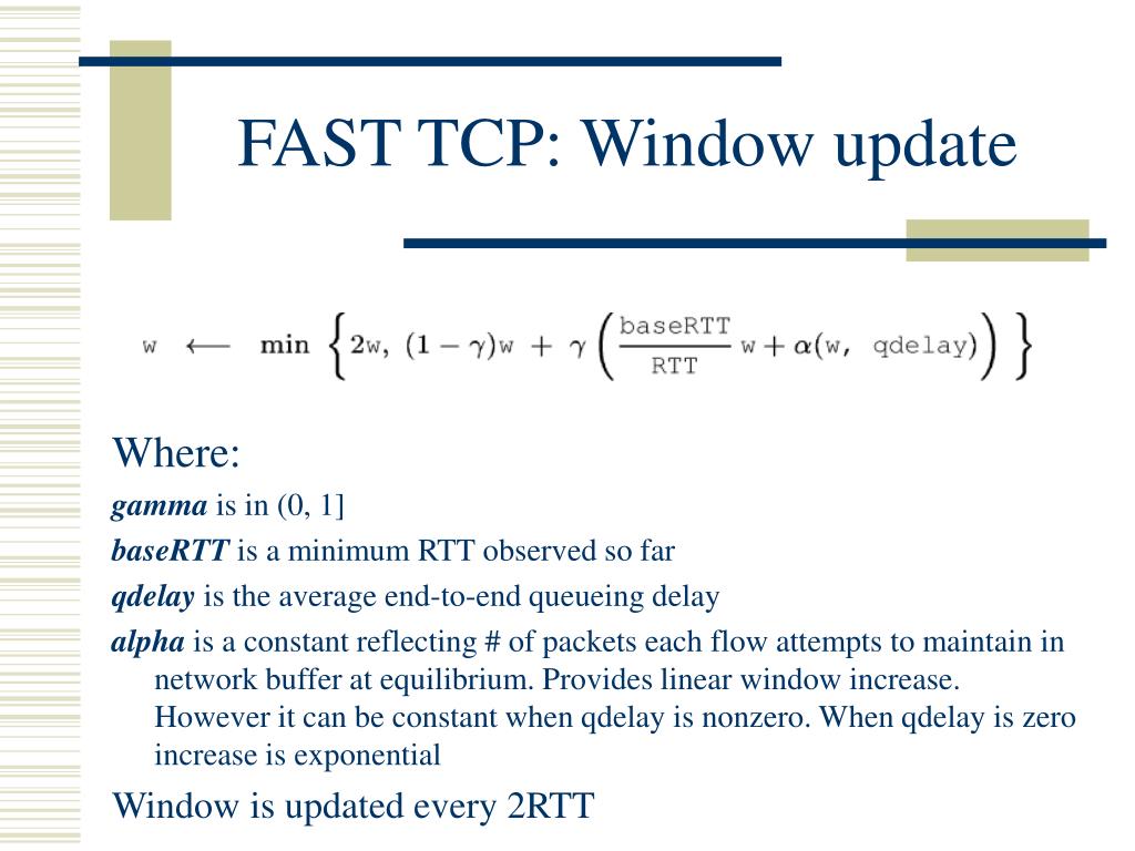 PPT Highspeed TCP PowerPoint Presentation, free download ID4211248