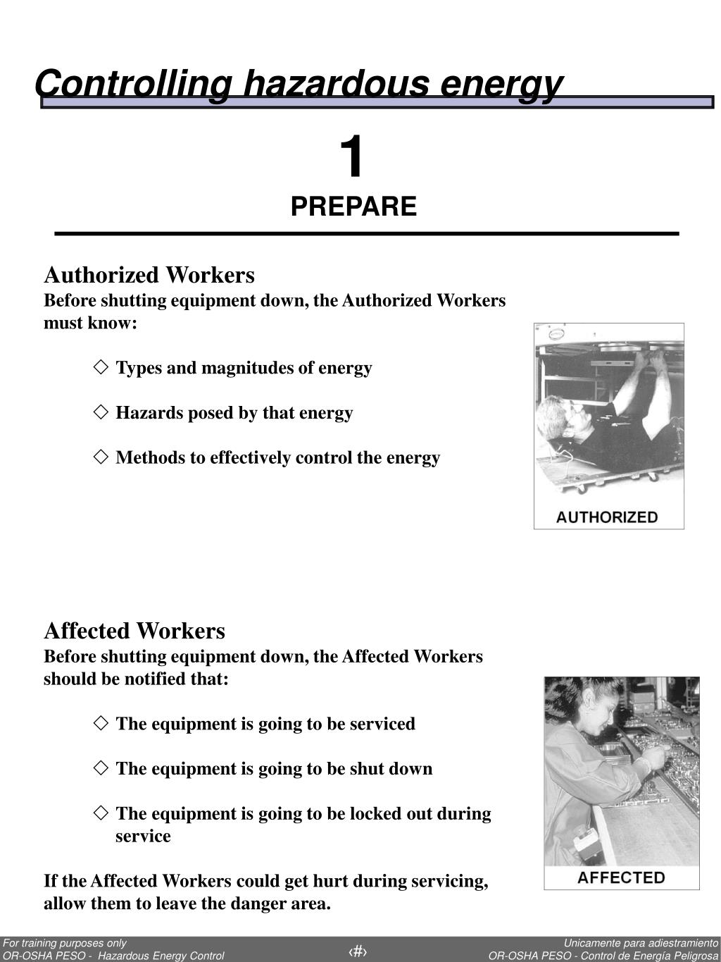 PPT Control de Energía Peligrosa (Bloqueo y Etiquetado) Hazardous