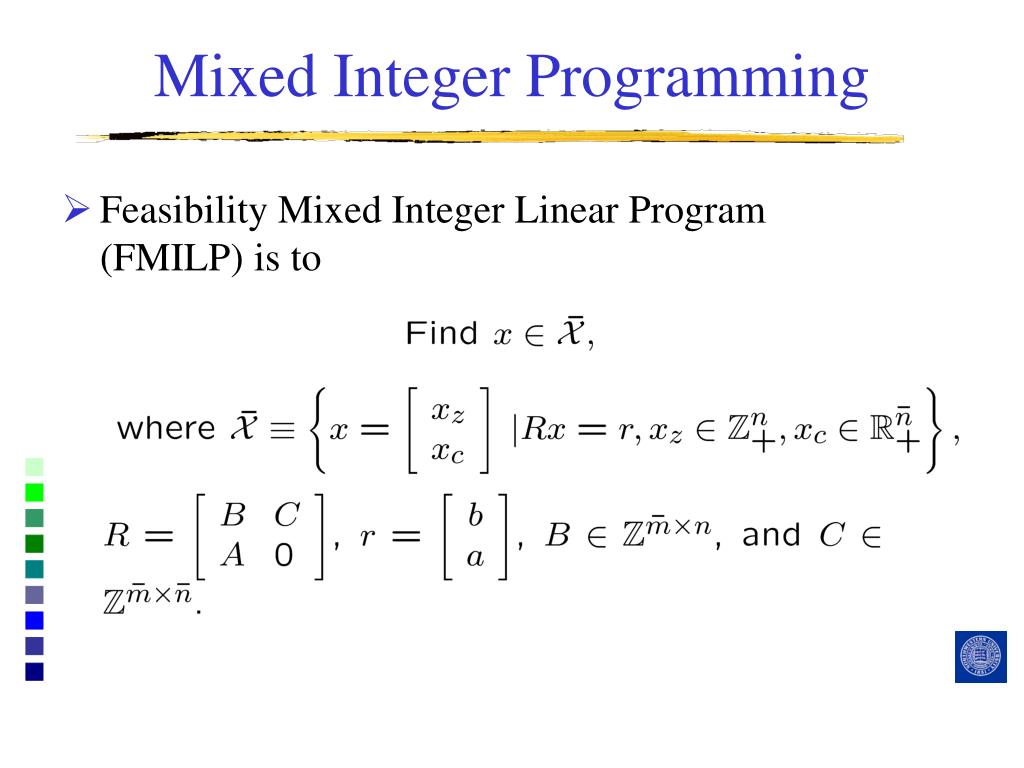 PPT Computational Experiences with Branching on Hyperplane Algorithm for Mixed Integer