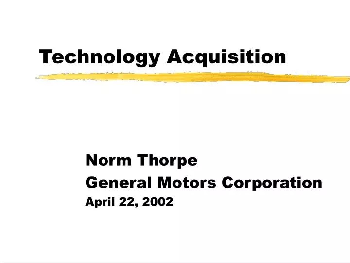 PPT Technology Acquisition PowerPoint Presentation, free download