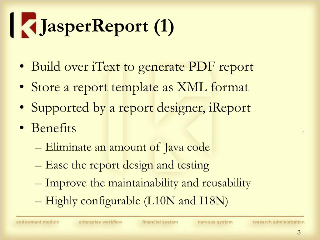 PPT Overview of JasperReport PowerPoint Presentation, free download