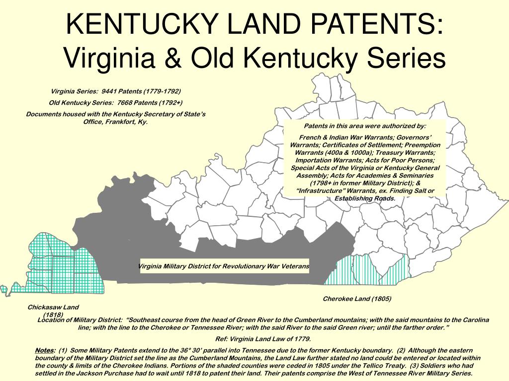 PPT Early Land Patents in Kentucky PowerPoint Presentation, free