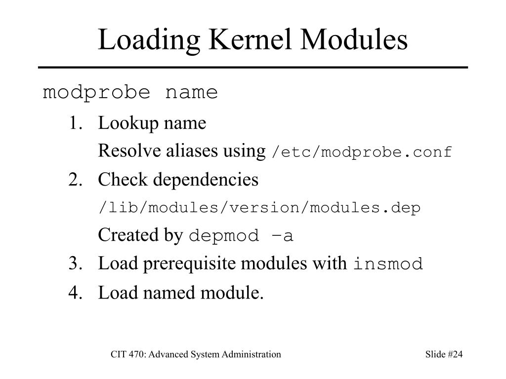 PPT CIT 470 Advanced System Administration PowerPoint Presentation