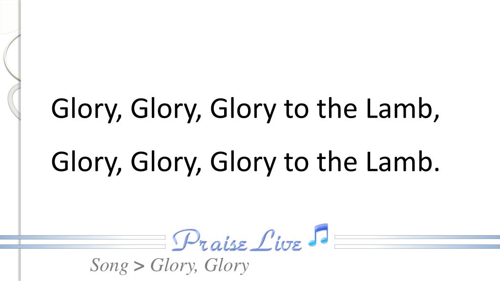 PPT Glory To The Lamb PowerPoint Presentation, free download ID4220046