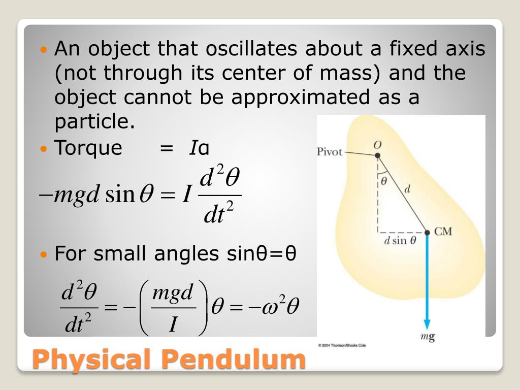 PPT Simple Pendulum Physical Pendulum Torsional Pendulum