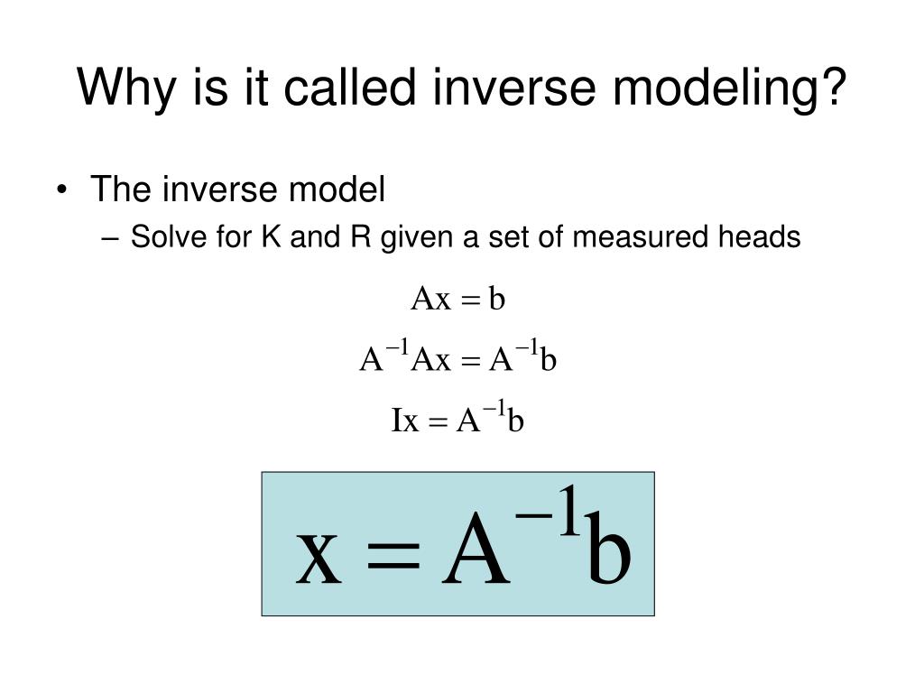 PPT Using General Inverse Theory to Calibrate the Island Recharge