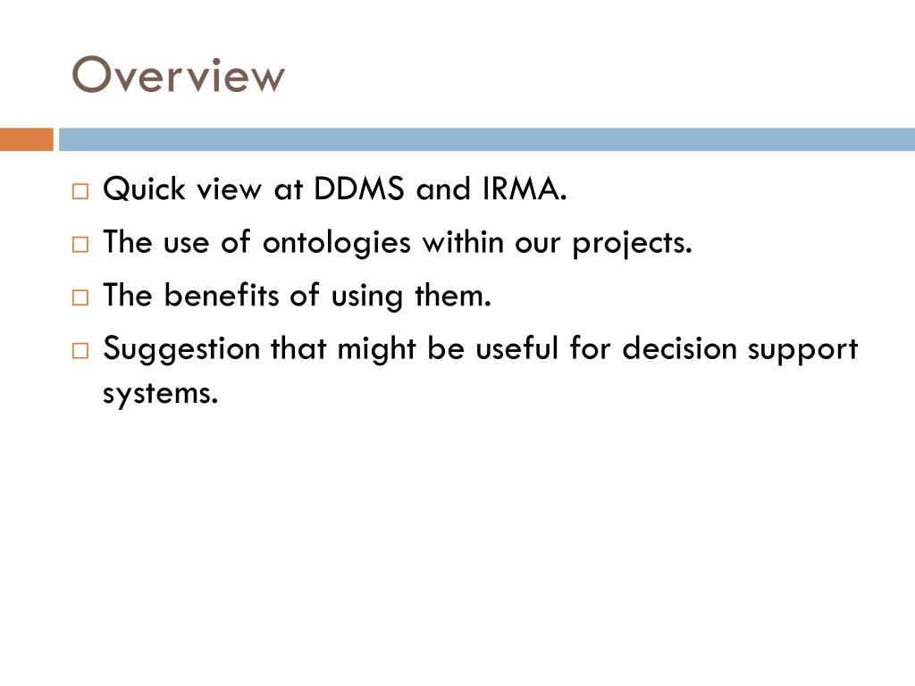 PPT DDMS AND IRMA PowerPoint Presentation, free download ID4221621